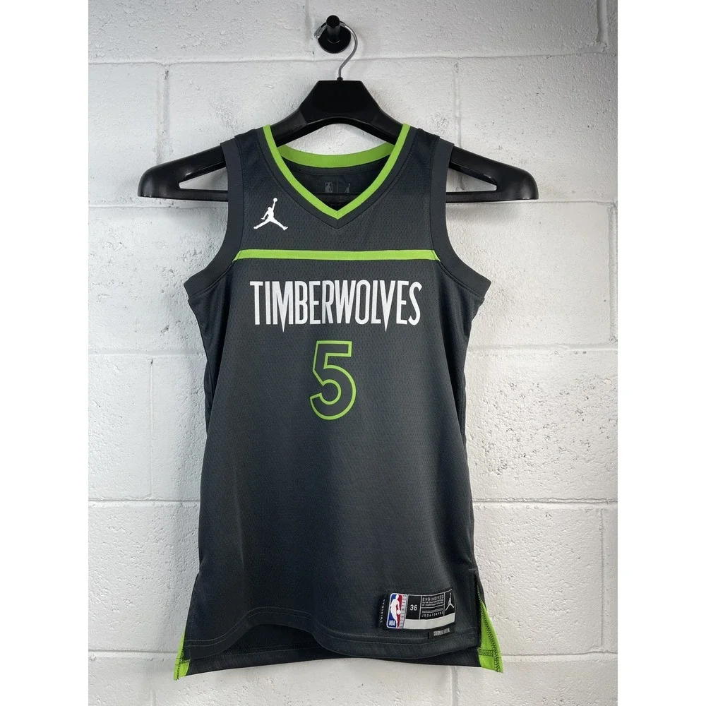 Jordan Timberwolves Anthony Edwards #5 Statement Edition Jersey Size Youth